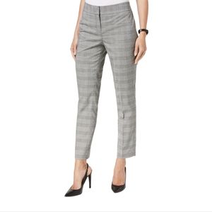 Express Gray Plaid Ankle Pants